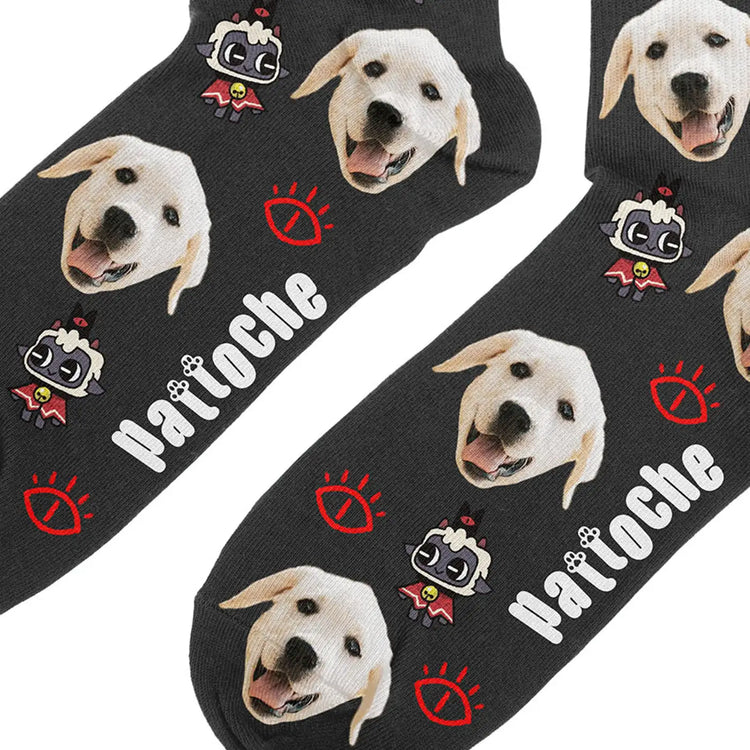 Chaussettes geek personnalisées chien & chat